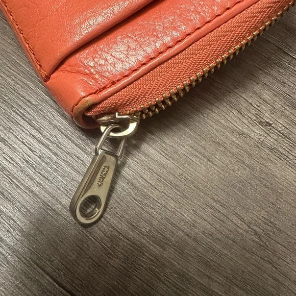 Chloe Orange Leather Wallet